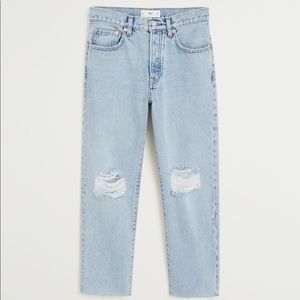 Mango Straight Cropped Jeans size 6